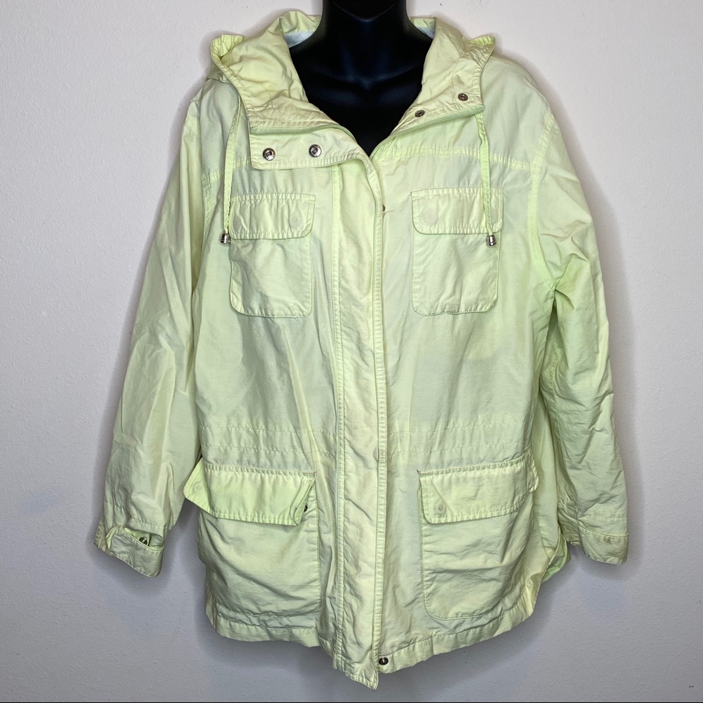 Talbots Lightweight Yellow Utility Jacket
